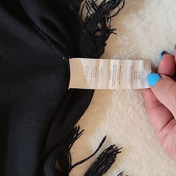 KENSIE BLACK SWEATER DRESS XS - Picture 8 of 12